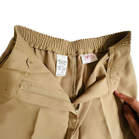Vintage 70s E-Z Fit Beige Straight Leg High Waist Pants Size XS Short NWT - Picture 10 of 10
